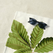 オードボンアメリカンロビンワイルドライフバードイラストレーション ビーチタオル (インサイチュ)