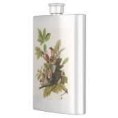 オードボンアメリカンロビンワイルドライフバードイラストレーション フラスク (左)