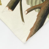 オードボンアメリカンロビンワイルドライフバードイラストレーション フリースブランケット (角)