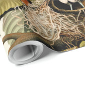 オードボンアメリカンロビンワイルドライフバードイラストレーション ラッピングペーパー (ロールコーナー)