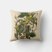 オードボンカロライナオウムイラストレーション クッション (裏面)