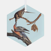 オードボンキスをする鳩 ガラスオーナメント (裏面)