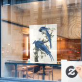 オードボンコロンビアジェイ黒スロートマグパイジェイ ウィンドウサイン (カフェ窓)