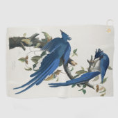 オードボンコロンビアジェイ黒スロートマグパイジェイ ゴルフタオル (横)