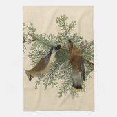 オードボンシダーワクウィングバード キッチンタオル (縦)