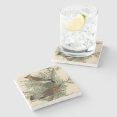 オードボンシダーワクウィングバード ストーンコースター (横)