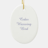 オードボンシダーワクウィングバード セラミックオーナメント (裏面)
