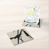 オードボンシルエットII スクエアペーパーコースター (インサイチュ)