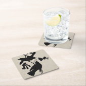 オードボンシルエットIV スクエアペーパーコースター (インサイチュ)