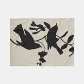 オードボンシルエットIV フリースブランケット (正面(横))