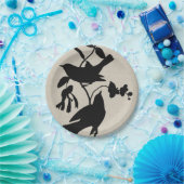 オードボンシルエットIV ペーパープレート (パーティー)