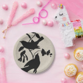 オードボンシルエットIV ペーパープレート (パーティー)