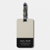 オードボンシルエットIV ラゲッジタグ (裏面縦)