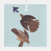 オードボンスタンレーズホーク狩りアブルーバード ガラスオーナメント (裏面)