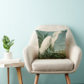 オードボンスノーイヘロンホワイトエグレットバード野鳥観察 クッション (椅子)