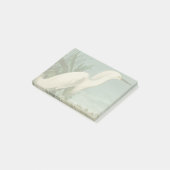 オードボンスノーイヘロンホワイトエグレットバード野鳥観察 ポストイット (アングル)