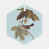 オードボンスワンプスパローバードオンワイルドマンドレーク ガラスオーナメント (裏面)