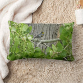 オードボンズウォーブラー自然写真 ランバークッション (ブランケット)