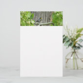 オードボンズウォーブラー自然写真 便箋 (スタンド正面)