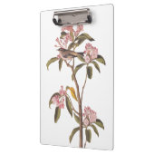 オードボンズキュービエのキングレット鳥オンピンクカリコ クリップボード (左)