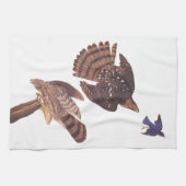 オードボンズスタンレーズホークス狩りアブルーバード キッチンタオル (横)