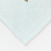 オードボンズトロピカルルビーのハミングバード フリースブランケット (角)