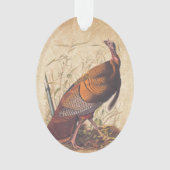 オードボンズバーズオブアメリカ野生のトルコ秋の鳥 オーナメント (正面)