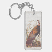 オードボンズバーズオブアメリカ野生のトルコ秋の鳥 キーホルダー (正面左)