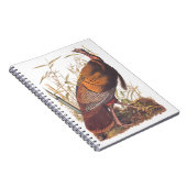 オードボンズバーズオブアメリカ野生のトルコ秋の鳥 ノートブック (右側)
