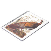 オードボンズバーズオブアメリカ野生のトルコ秋の鳥 ノートブック (左側)