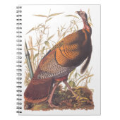オードボンズバーズオブアメリカ野生のトルコ秋の鳥 ノートブック (正面)