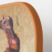 オードボンズバーズオブアメリカ野生のトルコ秋の鳥 ピックルボールラケット (左詳細)