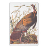 オードボンズバーズオブアメリカ野生のトルコ秋の鳥 ミニクリップボード (裏面)