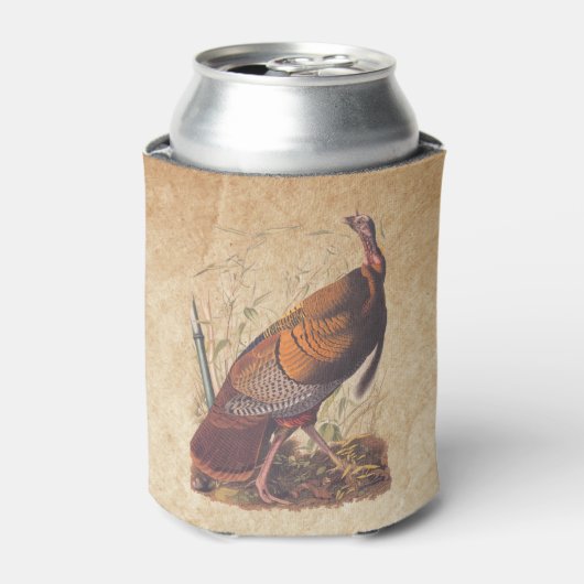 オードボンズバーズオブアメリカ野生のトルコ秋の鳥 缶クーラー (缶正面)