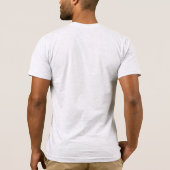 オードボンズパープルフィンチ赤い鳥オンブラックカラマツ Tシャツ (裏面)
