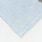 オードボンズヴィンテージブルーグリーンウォーブラーソングバード フリースブランケット (角)