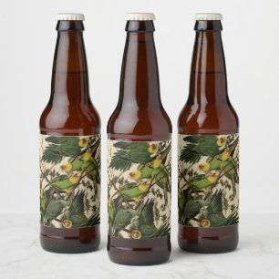 オードボンズ・バード・オブ・アメリカのカロライナ・オウム ビールラベル