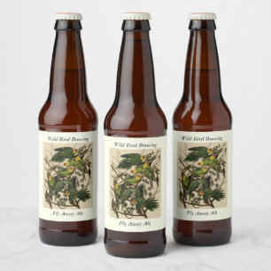 オードボンズ・バード・オブ・アメリカのカロライナ・オウム ビールラベル
