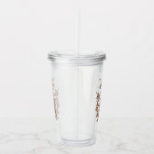 オードボンダウンウッドペッカーペアヴィンテージアート アクリルタンブラー (右)