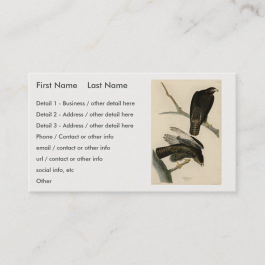 オードボンバードのブラックウォリアー 名刺 (正面)