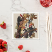 オードボンパイレーテッドウッドペッカ絵画ーの鳥 スタンダードカクテルナプキン (インサイチュ)