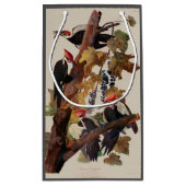 オードボンパイレーテッドウッドペッカ絵画ーの鳥 スモールペーパーバッグ (裏面)