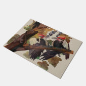 オードボンパイレーテッドウッドペッカ絵画ーの鳥 ドアマット (アングル)