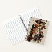 オードボンパイレーテッドウッドペッカ絵画ーの鳥 ノートブック (内部)