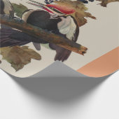 オードボンパイレーテッドウッドペッカ絵画ーの鳥 ラッピングペーパー (角)