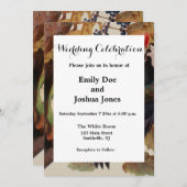 オードボンパイレーテッドウッドペッカ絵画ーの鳥 招待状 (正面/裏面)