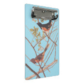 オードボンブラック&オレンジソング・バード ミニクリップボード (アングル)