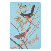 オードボンブラック&オレンジソング・バード ミニクリップボード (裏面)