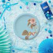 オードボンブルーウィングイエローウォーブラーズ ペーパープレート (パーティー)