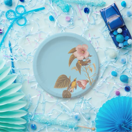 オードボンブルーウィングイエローウォーブラーズ ペーパープレート (パーティー)